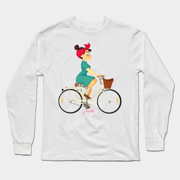 I want to ride my bike Long Sleeve T-Shirt by melivillosa